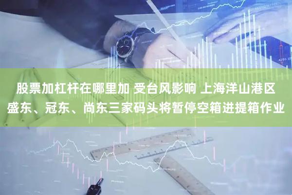 股票加杠杆在哪里加 受台风影响 上海洋山港区盛东、冠东、尚东三家码头将暂停空箱进提箱作业